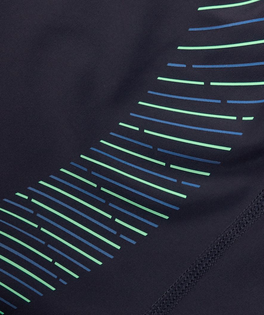 Speedo aquashorts til mænd - Duo Logo Print - Mørkeblå/grøn