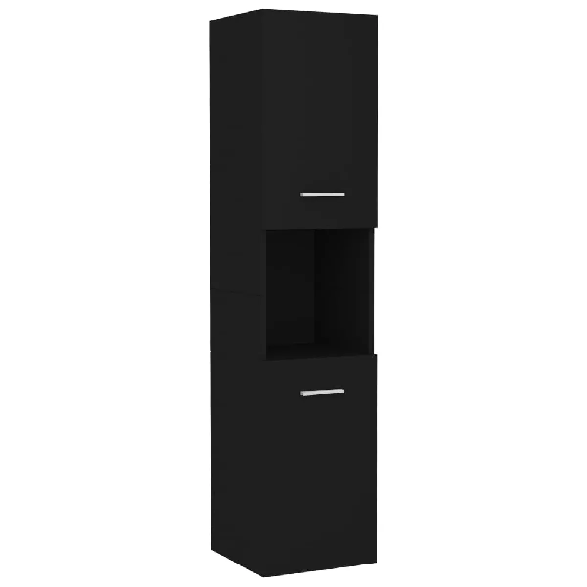 vidaXL Ensemble meuble salle de bain Noir