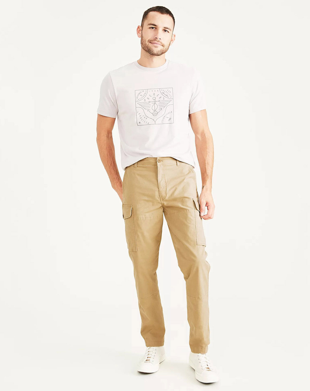 Dockers Pantalon Cargo beige foncé