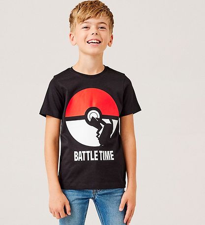 Name It T-Shirt - Noos - NkmNabel Pokemon - Schwarz