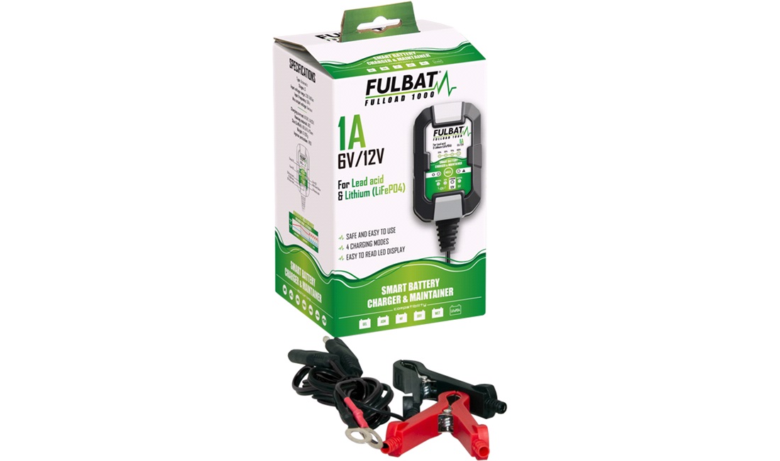 Fulbat Fulload 1000 6/12V 1A Batterilader
