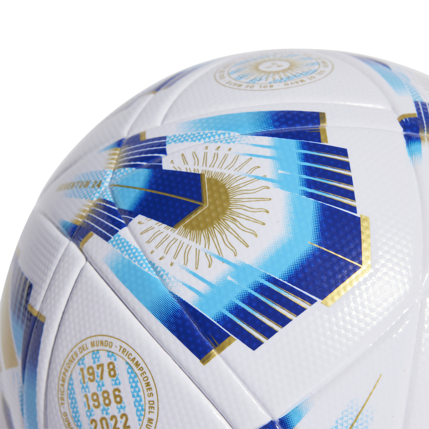 Adidas Argentinië League Voetbal Maat 5 Wit Blauw Goud