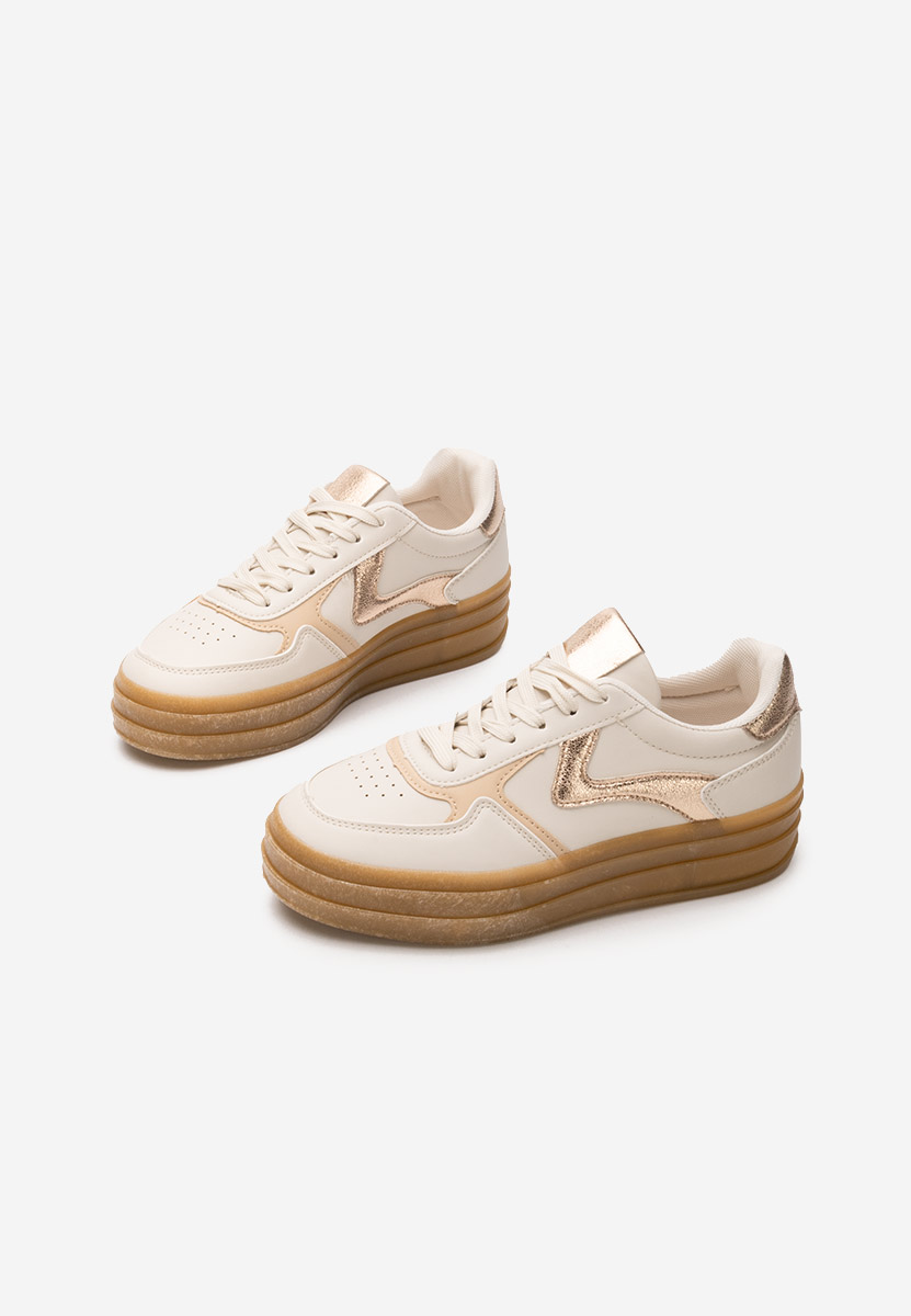 Baskets pour femme beige Shawnna