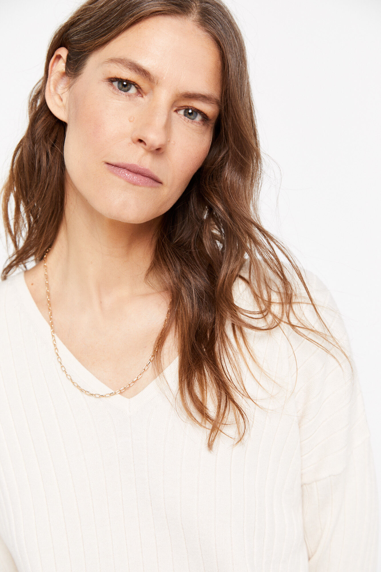 Camisa de viscose Ecovero - Marfim
