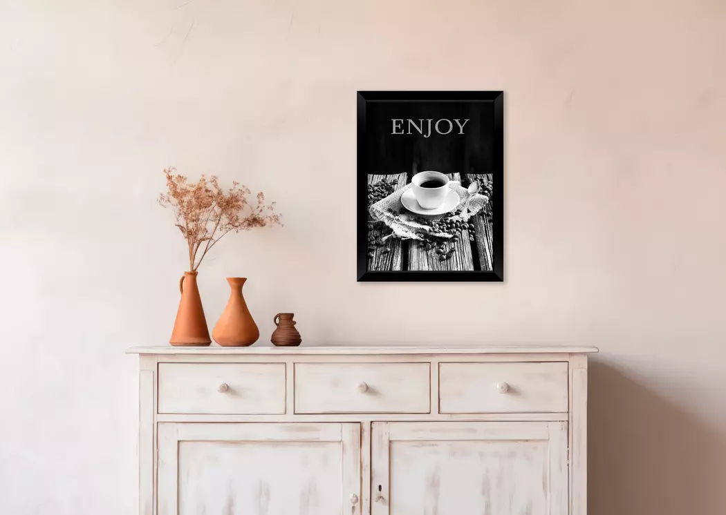 Wandbild 30 x 40 cm Enjoy Coffee I