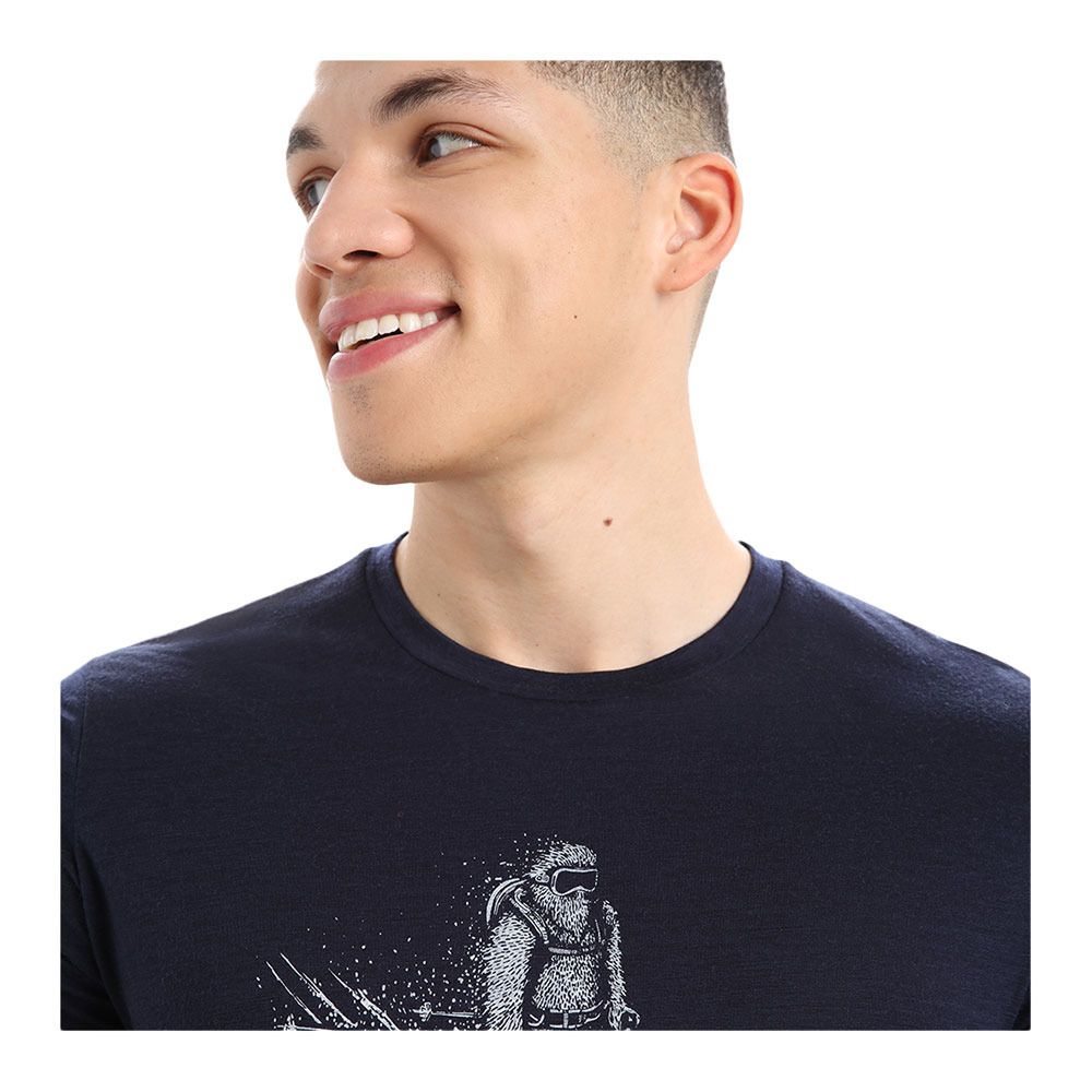 Icebreaker TECH LITE II - Tee-shirt Homme midnight navy