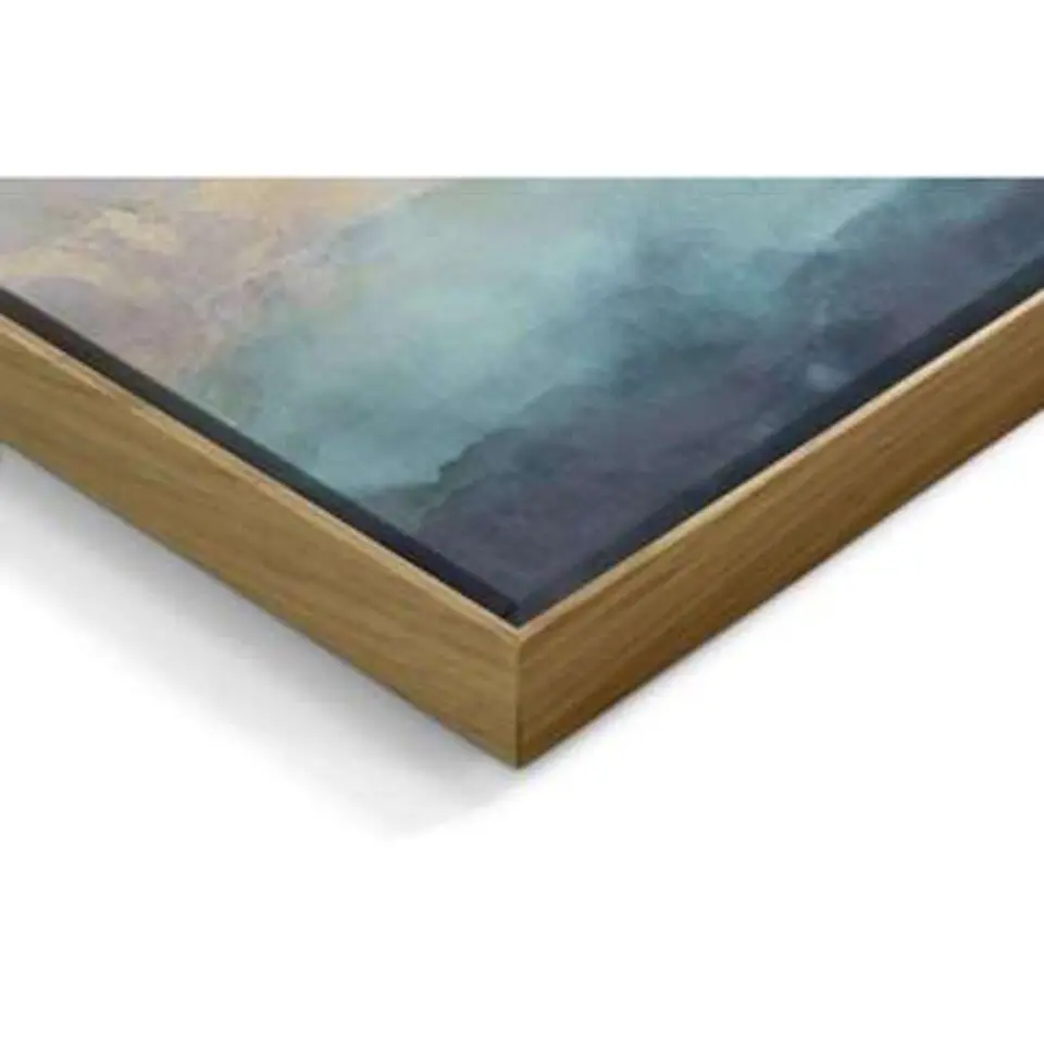 Schilderij Abstracte kunst - 70x118cm - Blauw
