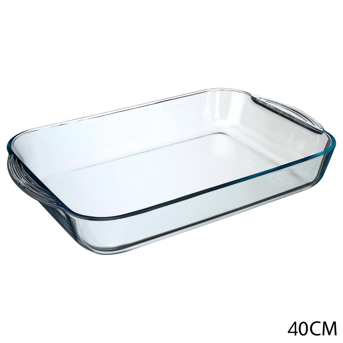 PLAT RECTANGLE VERRE 40X25CM