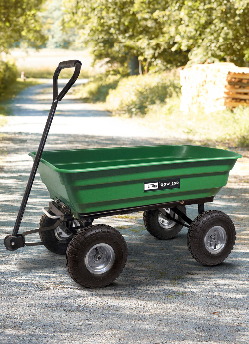 Gartenwagen von Güde mit Kippfunktion