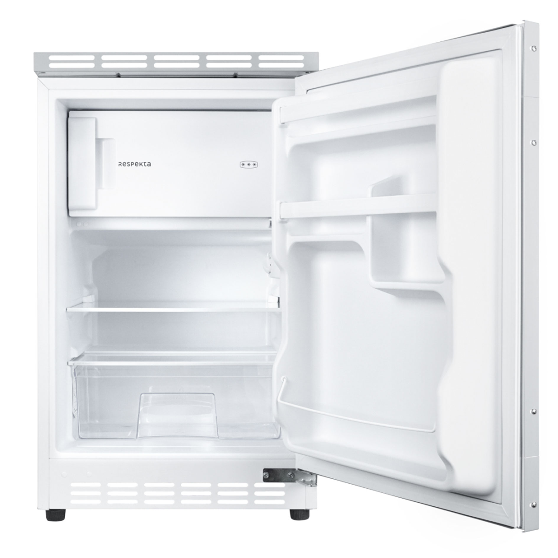 RESPEKTA Singleküche OLIVER - schwarz - Eiche York - mit E-Geräten - 225 cm