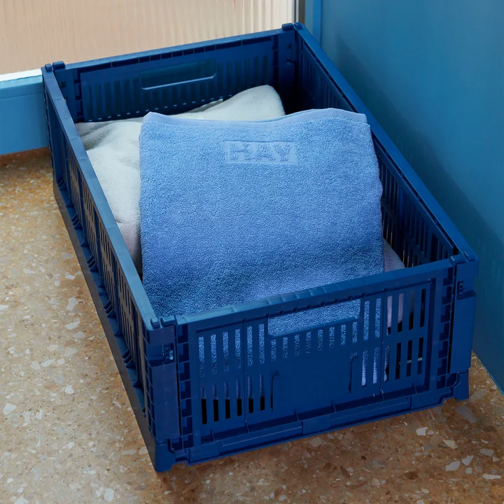 HAY - Colour Crate Korb S, 26,5 x 17 cm, blush, recycled (4er Set)