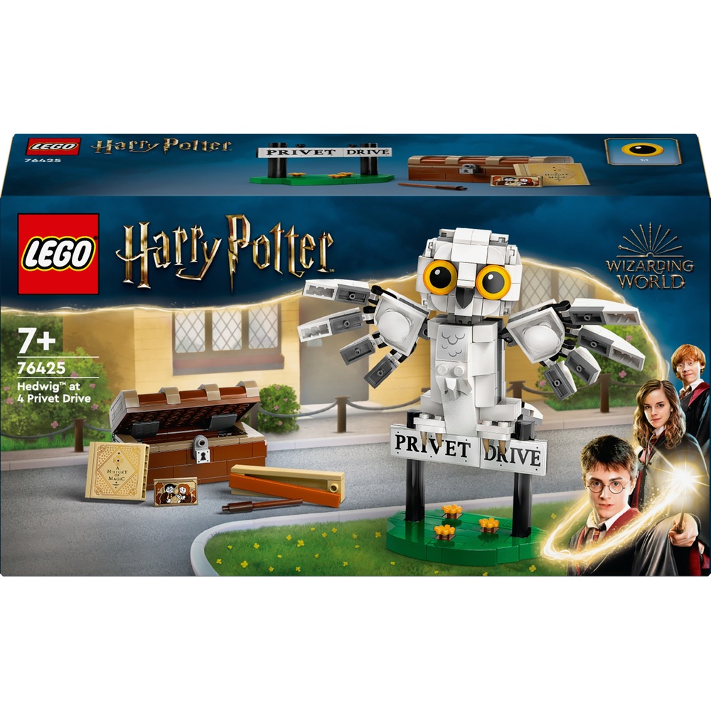 LEGO Harry Potter 76425 Hedwig im Ligusterweg 4 Spielzeug-Eulen-Set