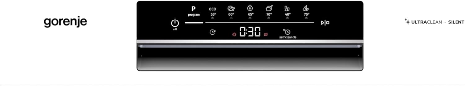 Gorenje GU642E90W Geschirrspüler/Unterbaugerät/Made in EU/60 breite/13 Maßgedecke/3 Körbe/8 Programm/Total AquaStop/MultiClack/Verstellbare Körbe/StartDelay/EEK: D/Maße (HxBxT): 81,5 x 59,9 x 59,7 cm