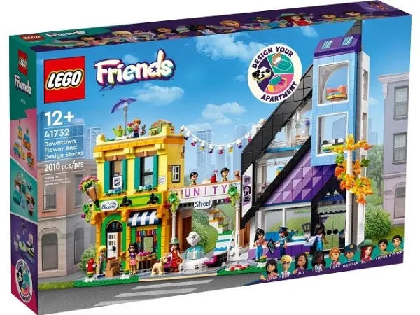 LEGO Friends 41732 Midtbyens blomster- og designbutikker