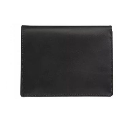 Maverick All Black - Portefeuille - RFID, avec pochette à monnaie - cuir de vachette pleine fleur tanné végétal - noir