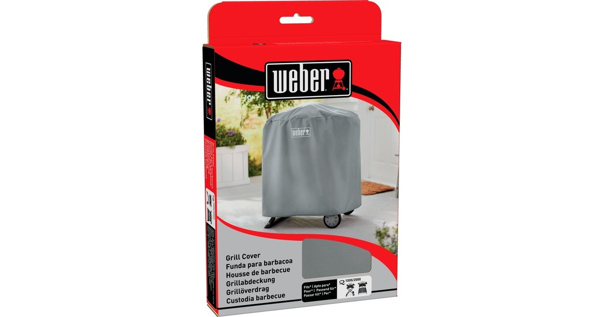 WeberBarbecuehoes - Q 1000/2000 met standpoot beschermkap