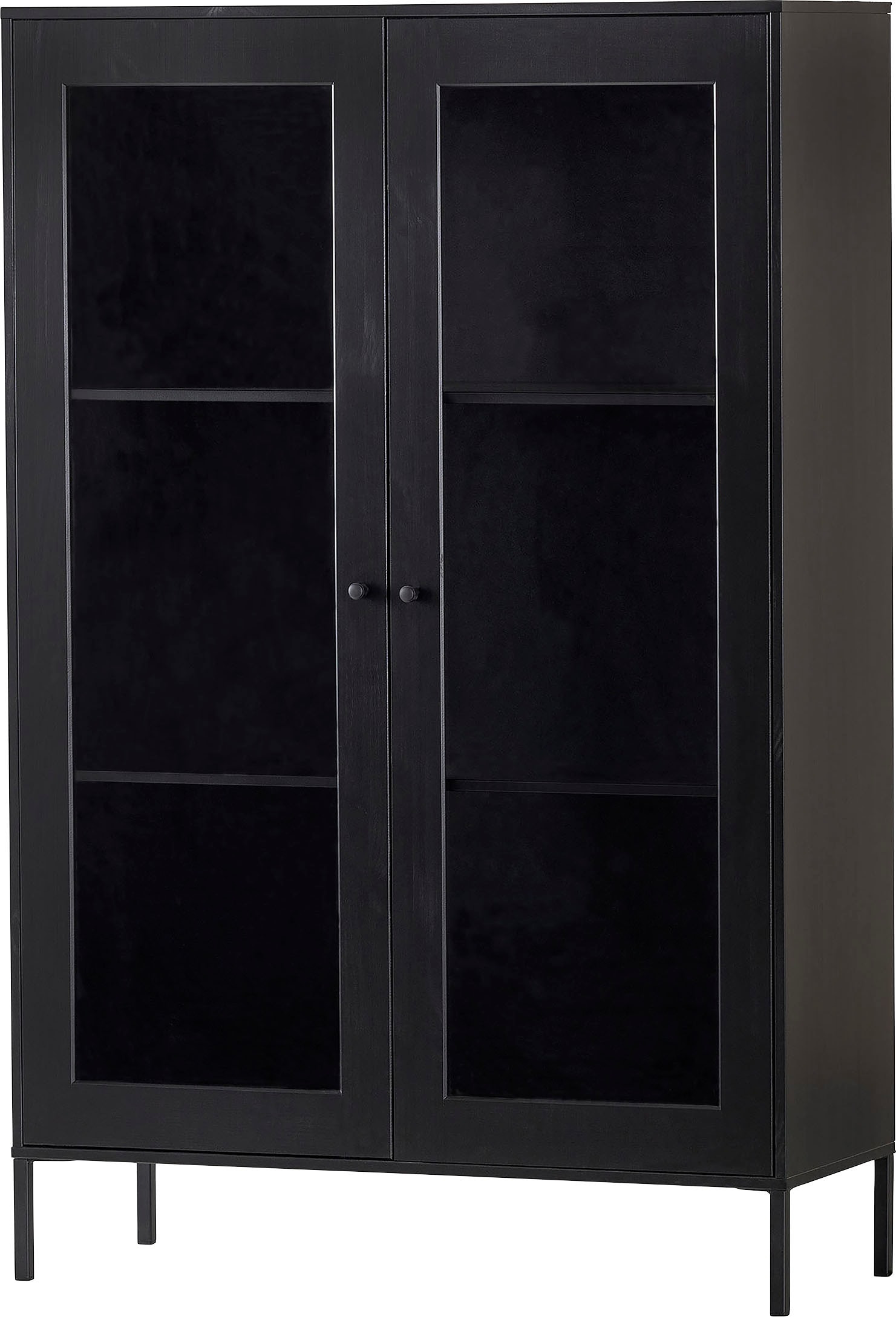 WOOOD Vitrine »Xam« aus Kiefernholz, Breite 100 cm