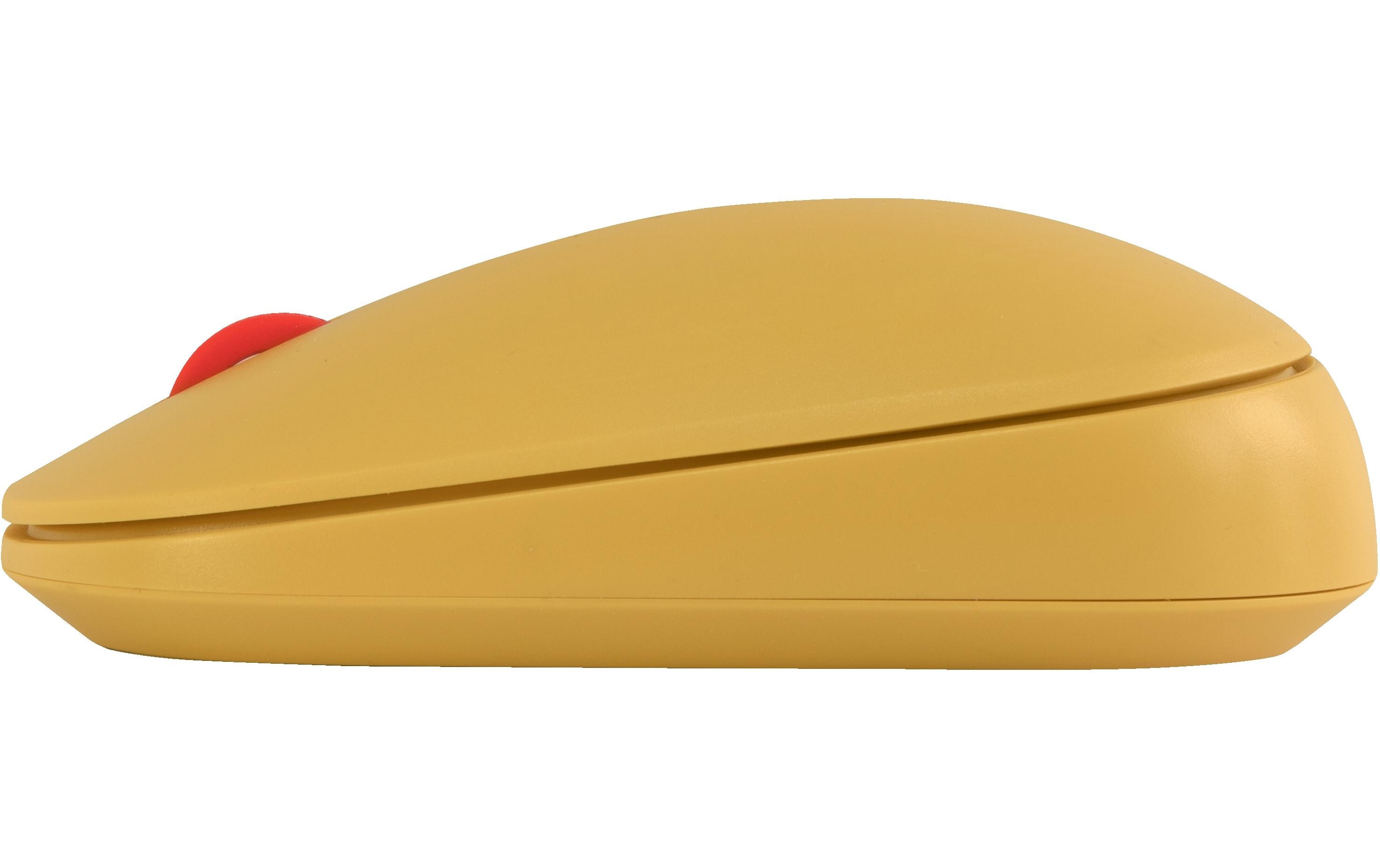 Maus Cosy Kabellose Warmes GelbDual Kabellose Computermaus