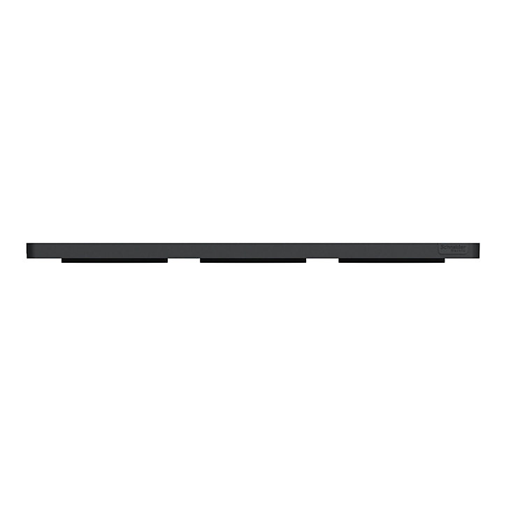 Plaque de finition triple Schneider Electric Odace Touch anthracite