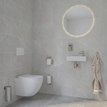 Marho Toiletborstelhouder Luxor geborsteld RVS