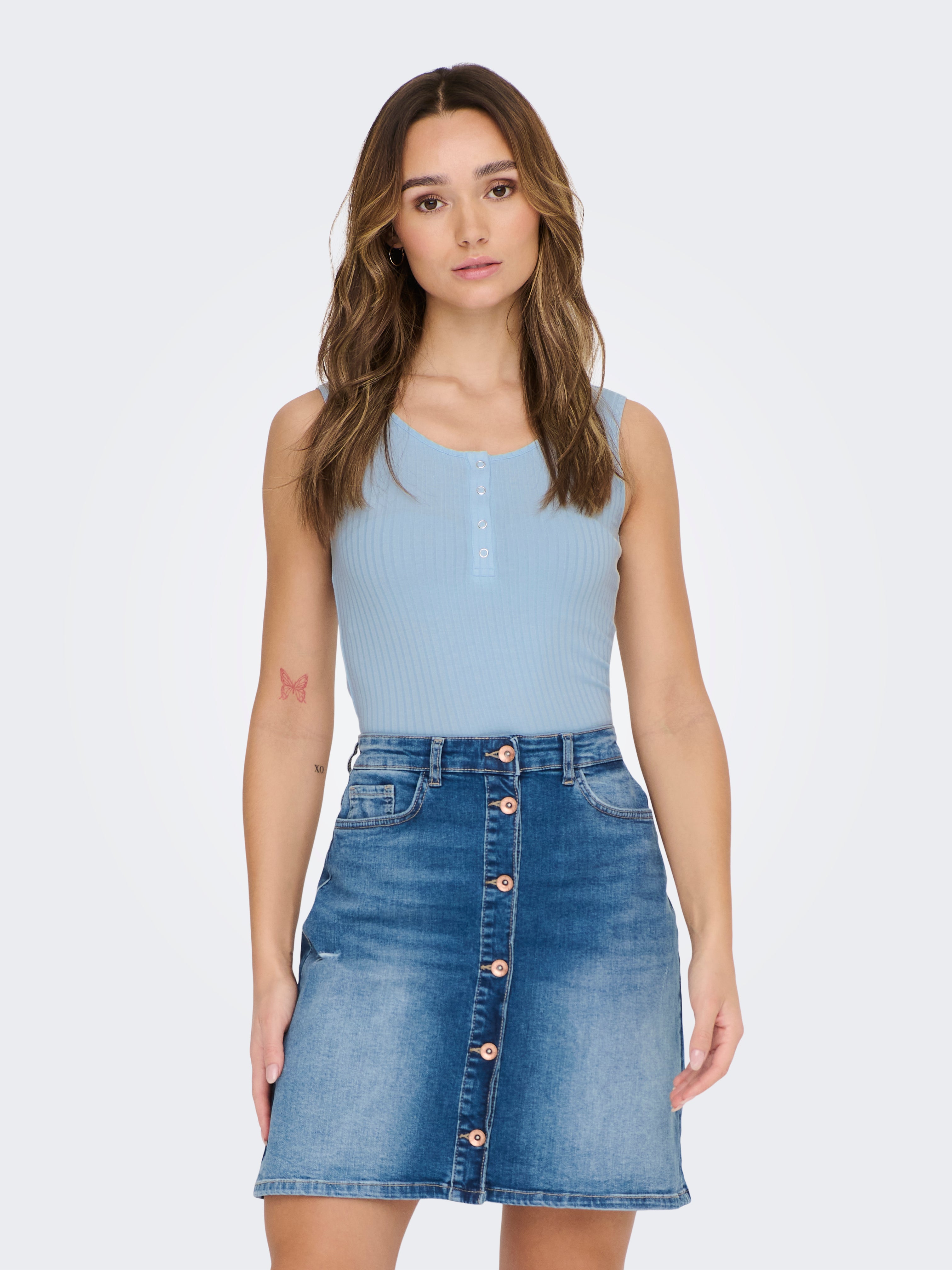 JDYFRANSISKA Tanktop Cashmere Blue