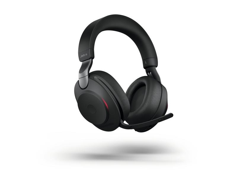 Jabra Headset Evolve2 85 Duo UC Schwarz, USB-C, inkl. Lades Jabra Blueooth Headset mit Active Noise Cancelling