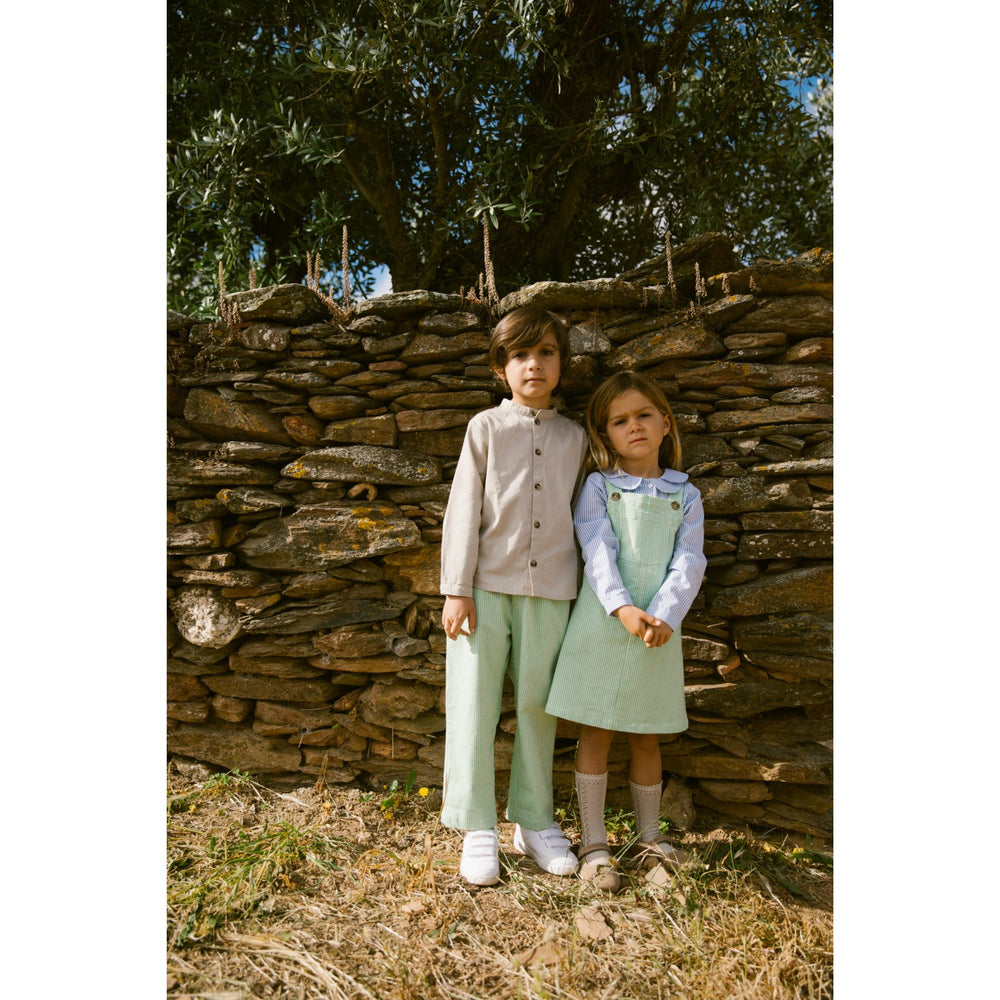 Køb MarMar Soft Denim Cale Green Stripe Paloma Bukser