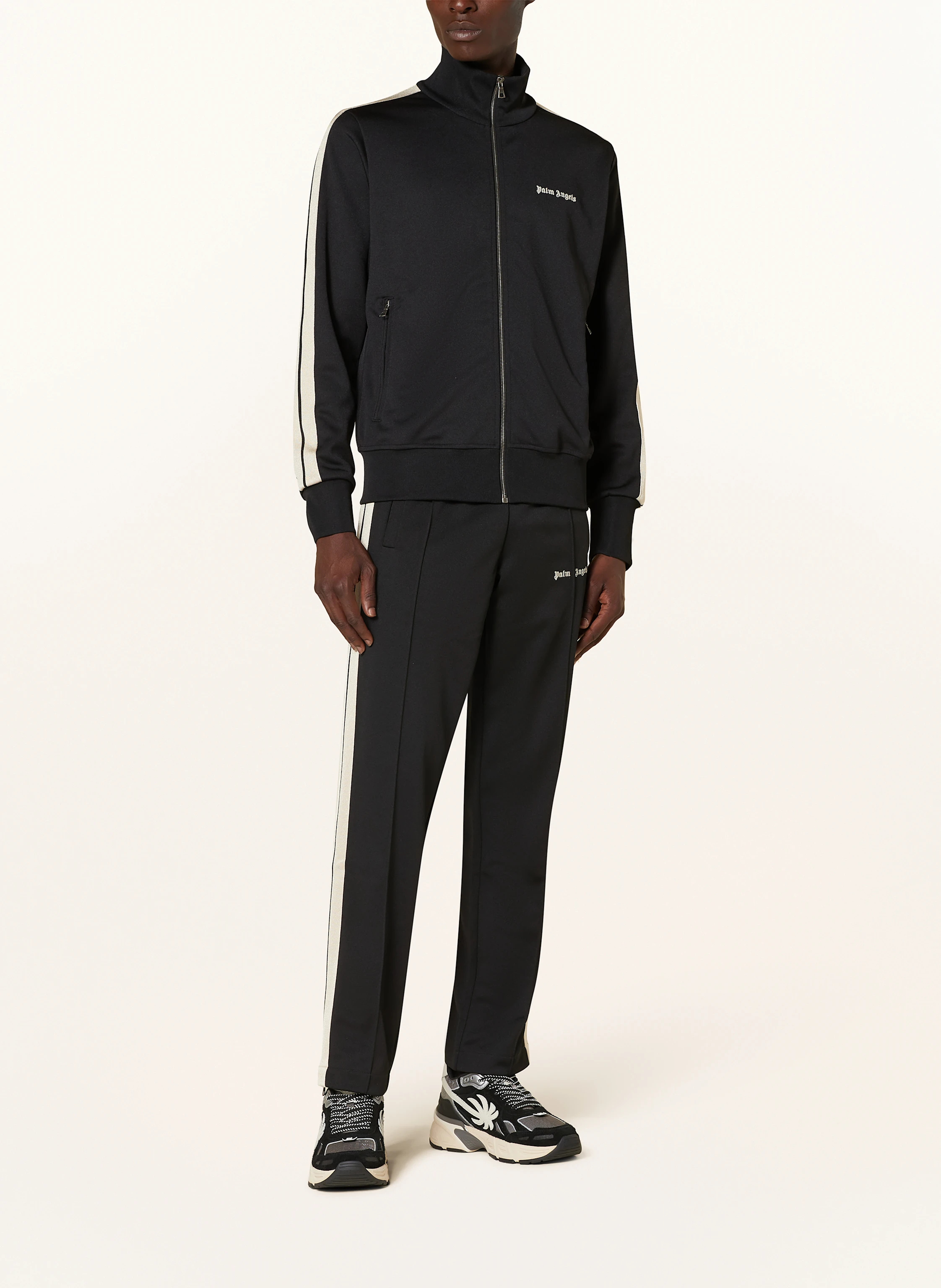 Palm Angels Sweatjacke mit Galonstreifen