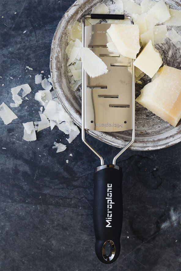 Microplane Gourmet rivejern stor høvl Sølv & sort