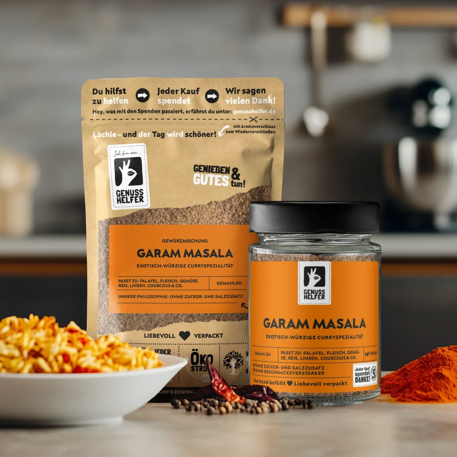 Garam Masala, indische Gewürzmischung, gemahlen