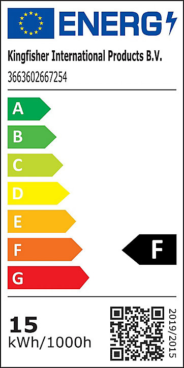 Ampoule LED Diall GLS E27 14,5W=100W blanc chaud