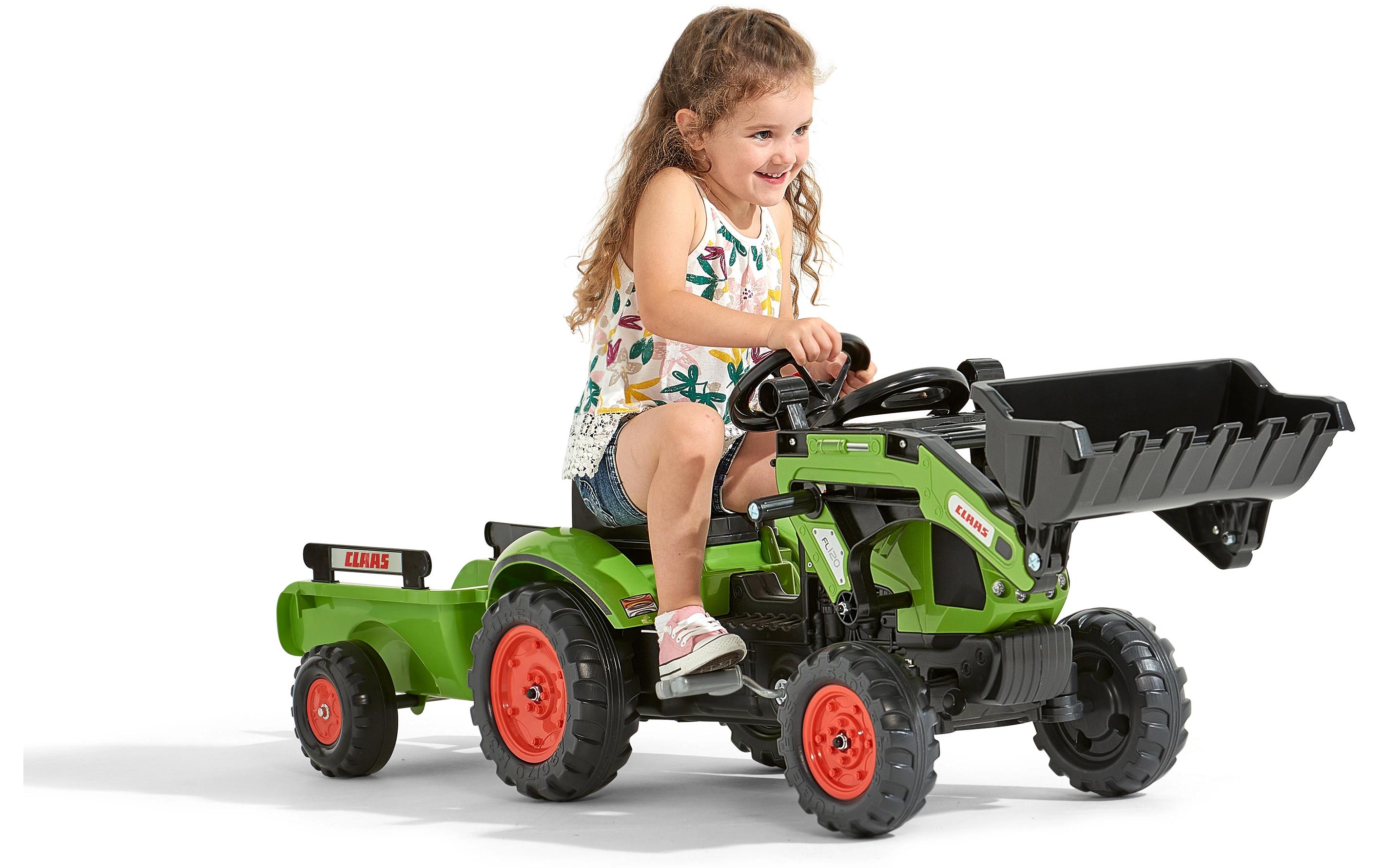 Claas Traktor + Anh. M<br>Baggerlader mit Anhänger