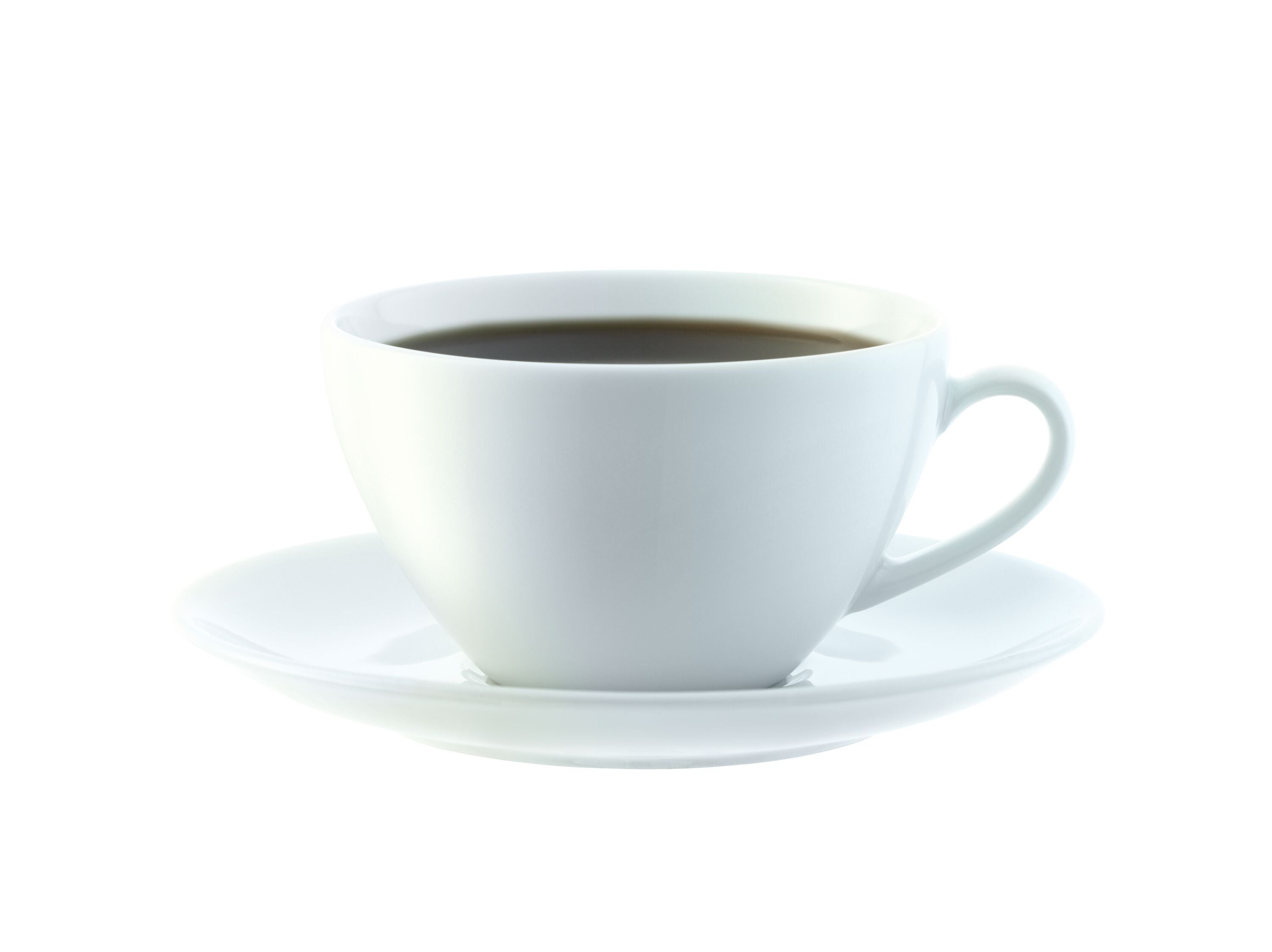 Dine Tee-/Kaffeetasse 4er-Set 220ml - Weiss / H: 6.0 cm