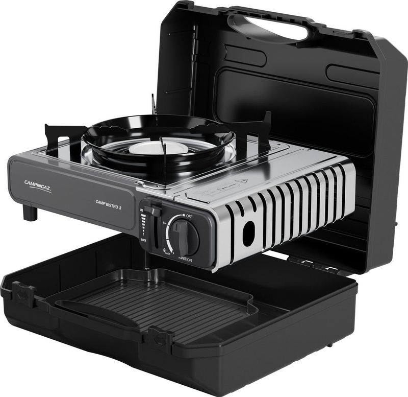 Campingaz - Camp Bistro 3 Griddle Combo - Camping Kooktoestel - Zwart - Gas - 2200 Watt