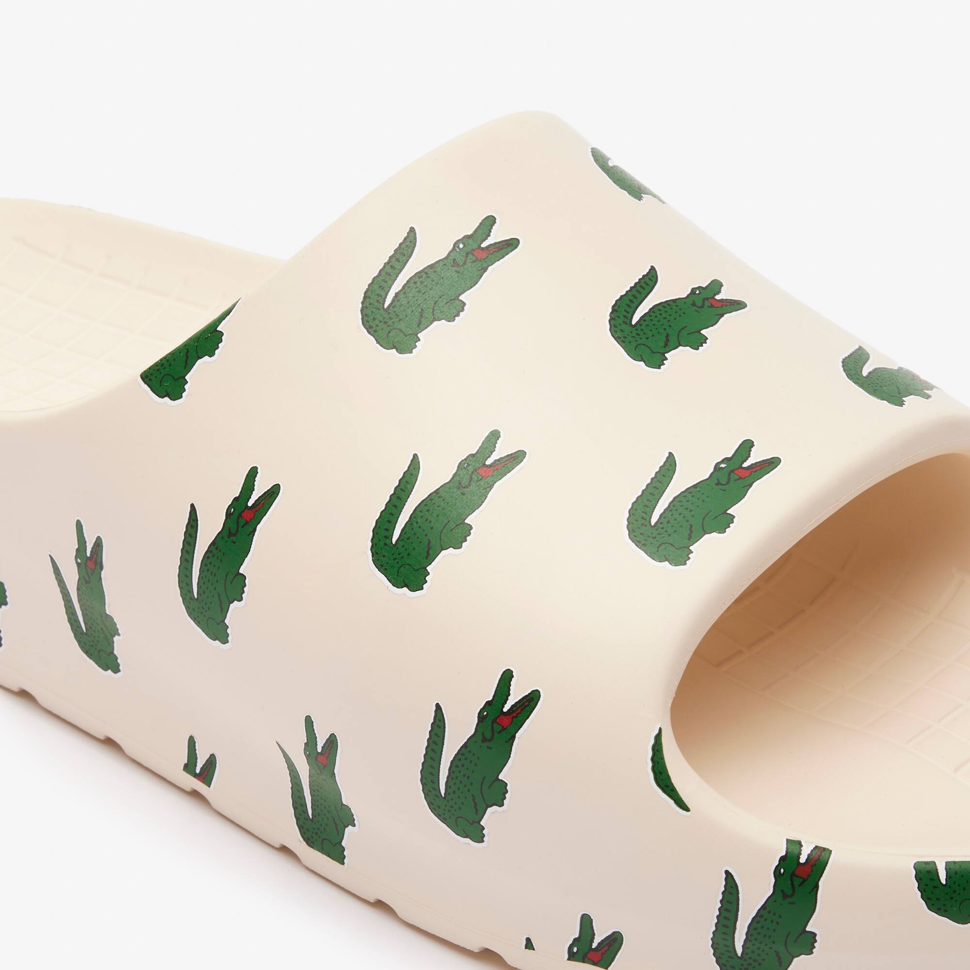 Damen-Schlappen Serve Slide 2.0 mit Colourpop Flip-Flops & Sandalen - Weiss - Lacoste - Damen