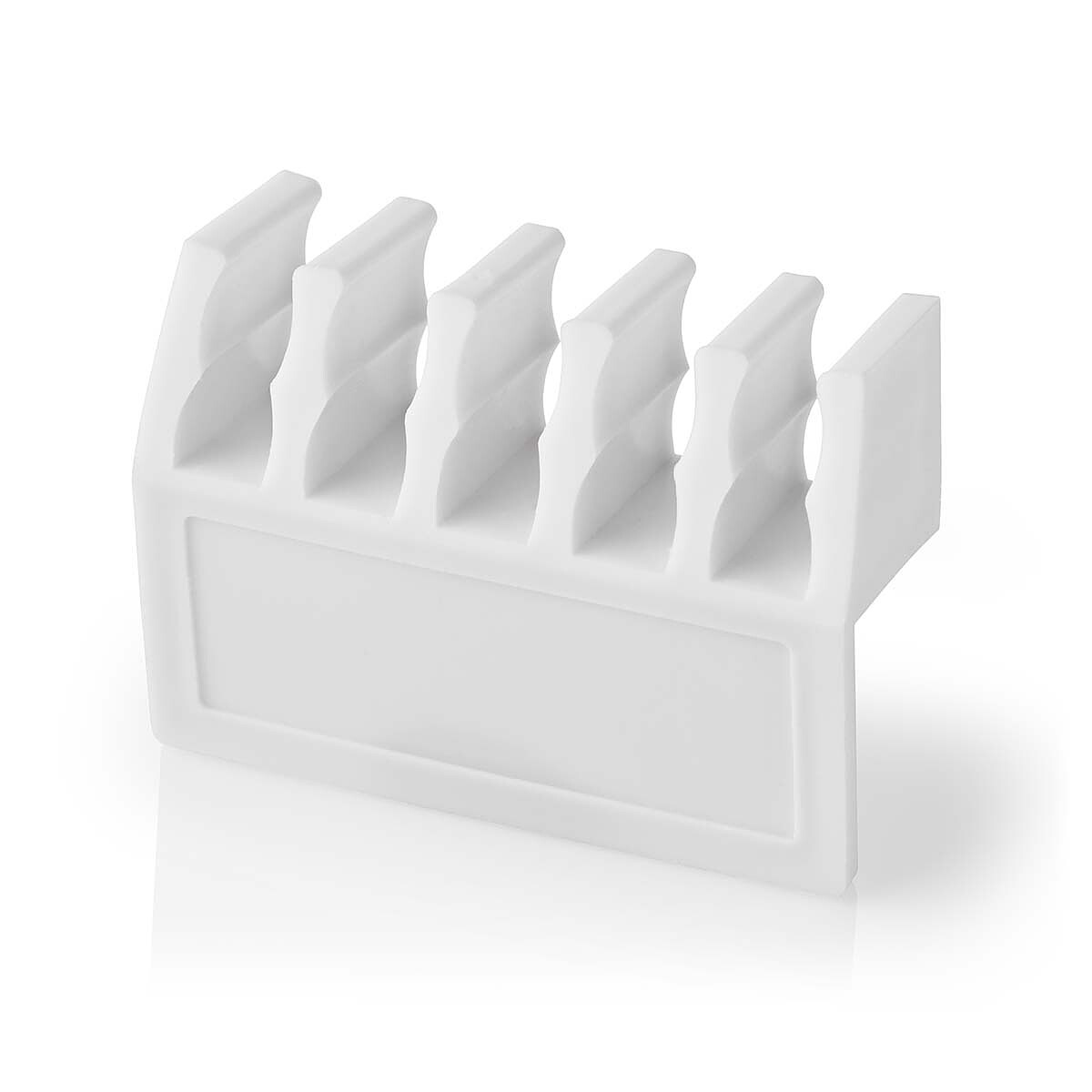 Nedis Lot de 2 Clips de câbles Click & Go - 5 slots jusqu'à 7.1 mm - Blanc