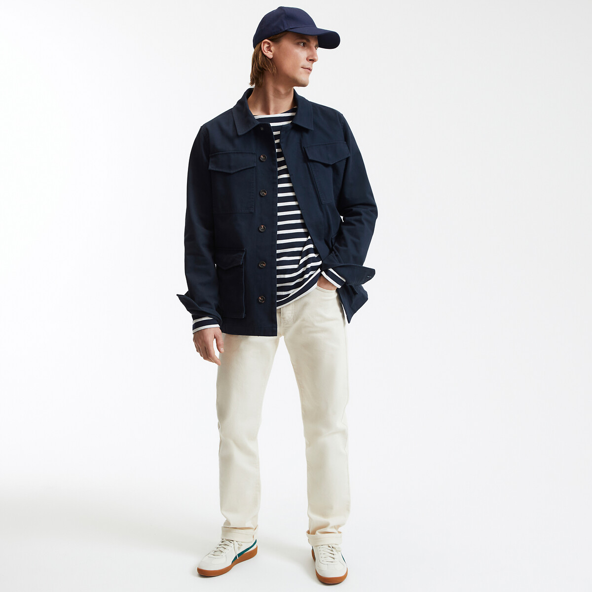 COLEÇÕES LA REDOUTE<br>Jaqueta safari de comprimento médio
