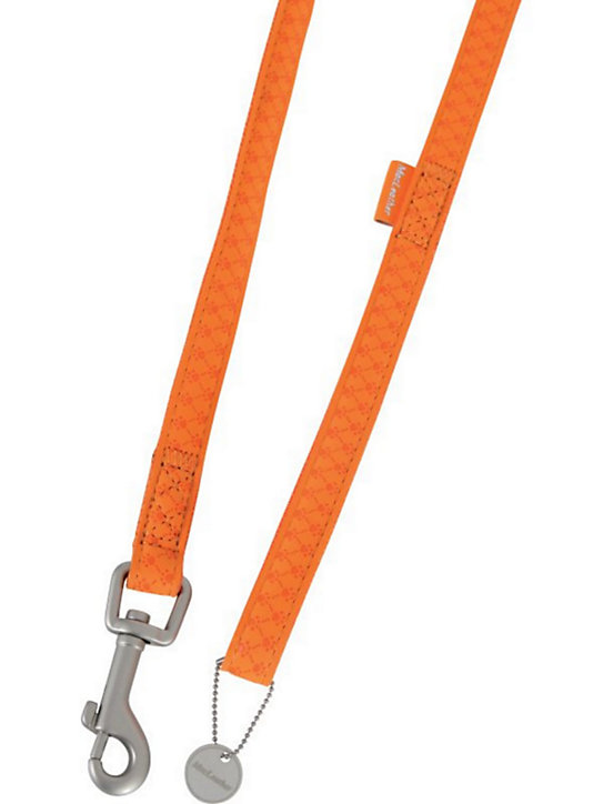 Laisse Mc Leather 10mm L.1,2 m orange