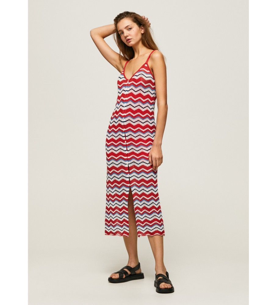 Vestido vermelho Frida da Pepe Jeans