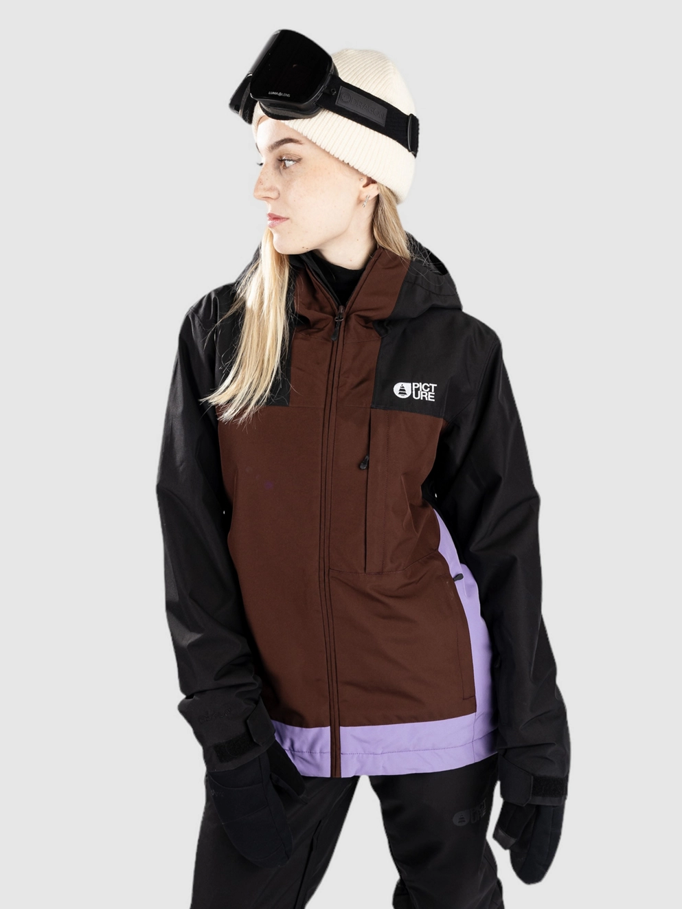 Picture Seakrest Jacket black chicory paisley