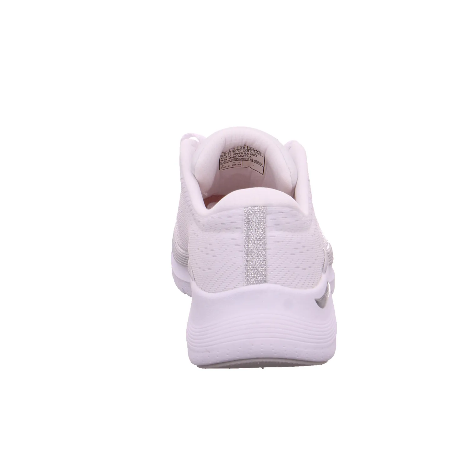 SKECHERS Sneaker Weiss Textil  mit Wechselfussbett