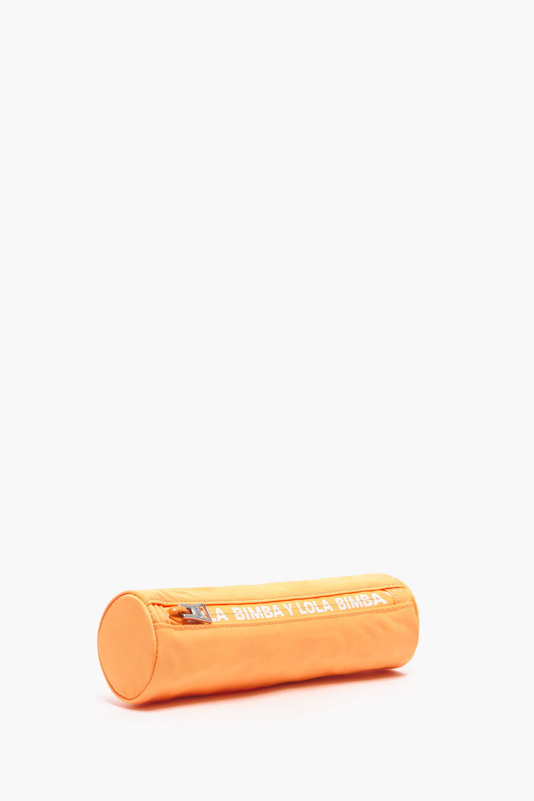 Estojo cilíndrico de nylon laranja