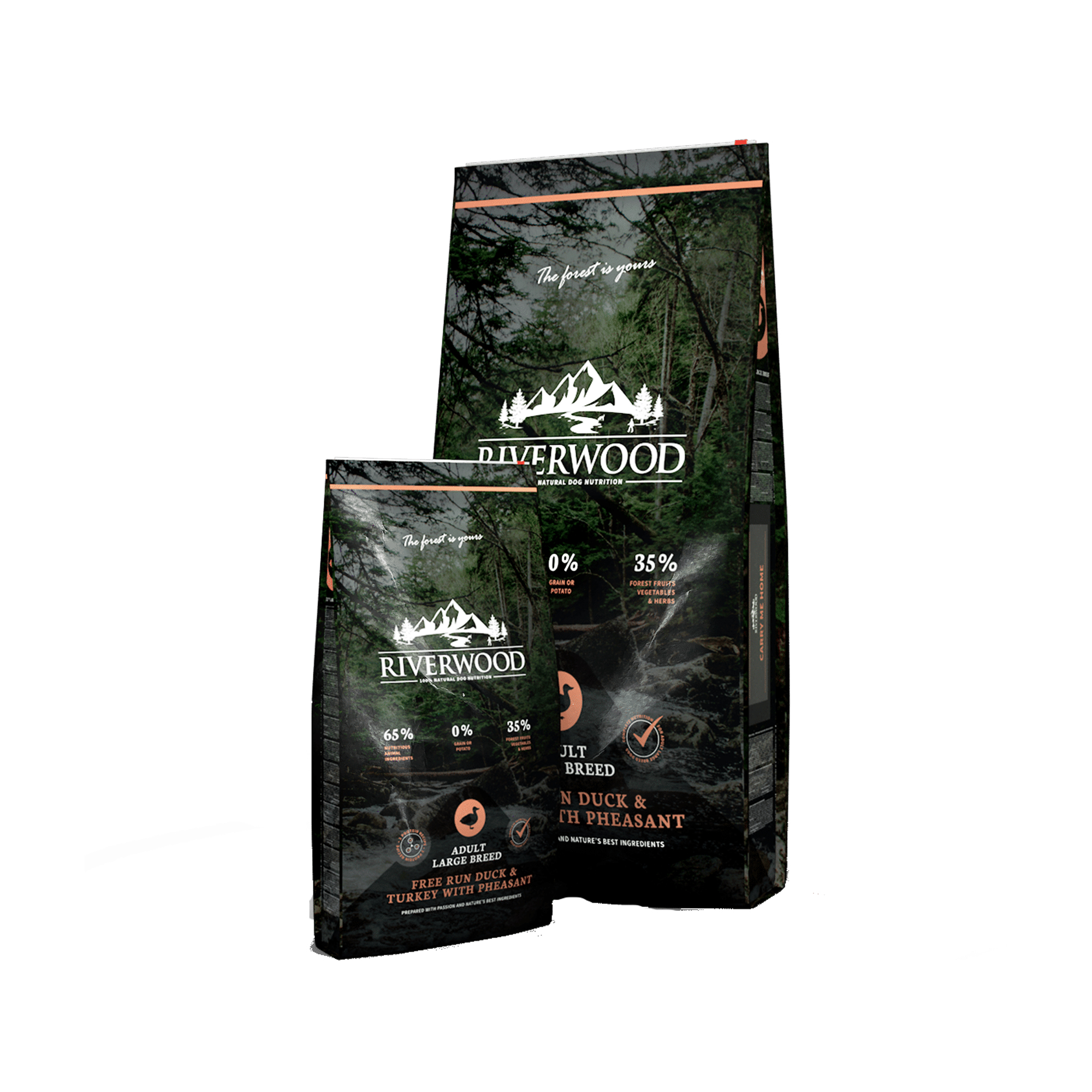 Riverwood Adult Large Breed Hondenvoer - Eend & Kalkoen met Fazant