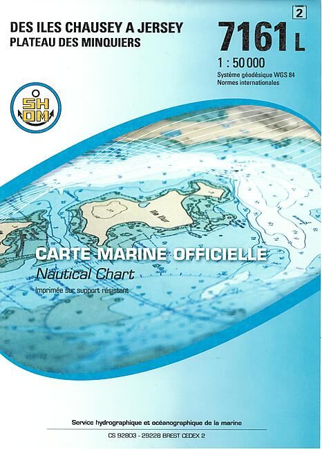 EPSHOM - 7161L DES ILES CHAUSEY A JERSEY