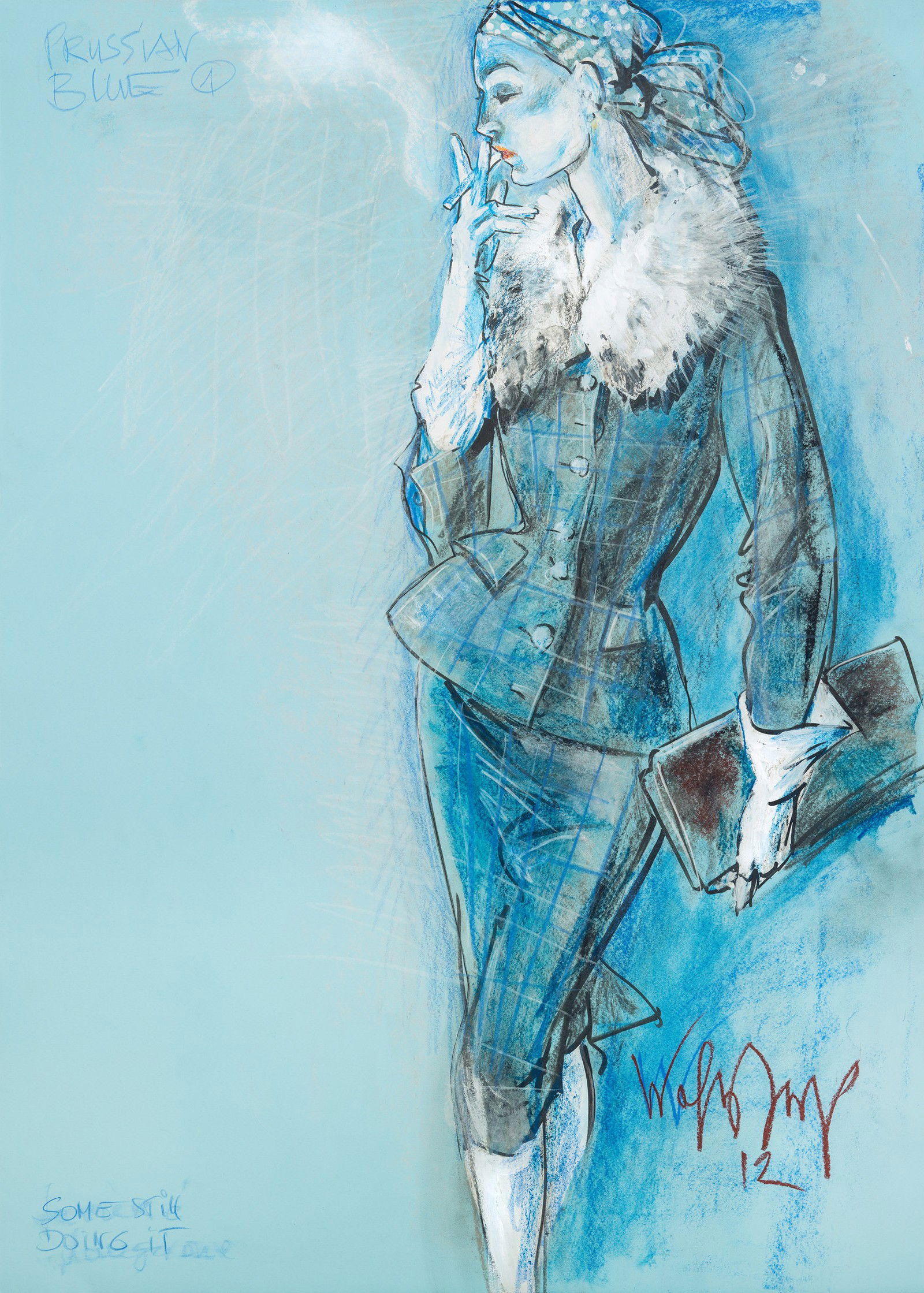 Prussian blue – Some still doing it by Wolfgang Joop - Limited Edition. Edition of: 100. Signed.