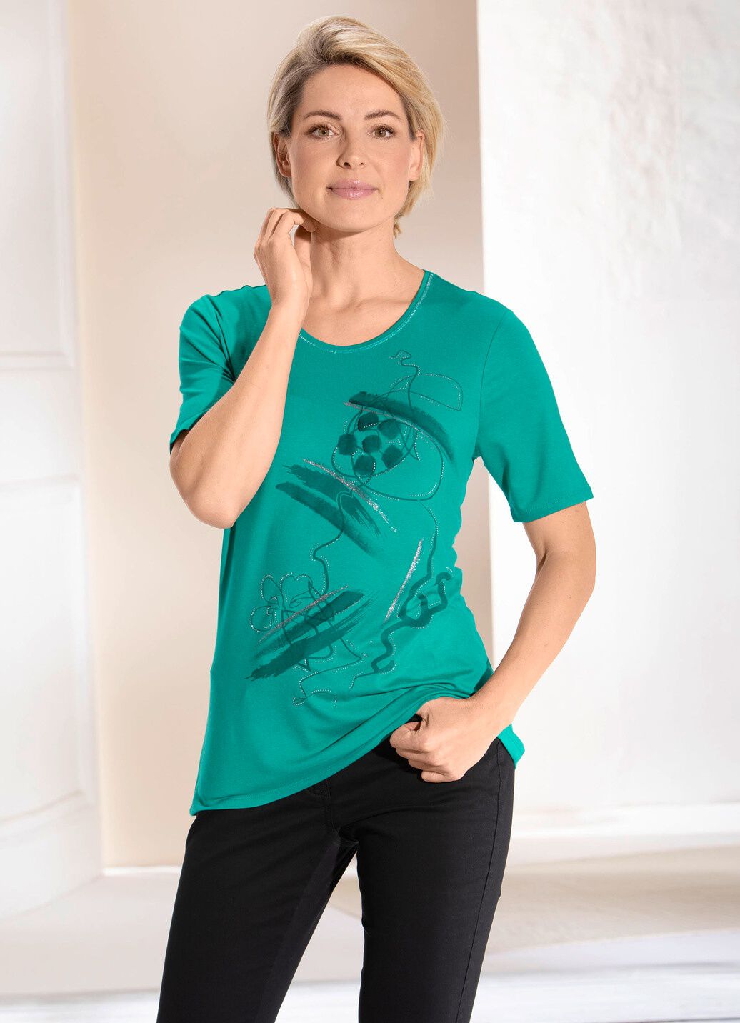Shirt mit Flatlock-Naht