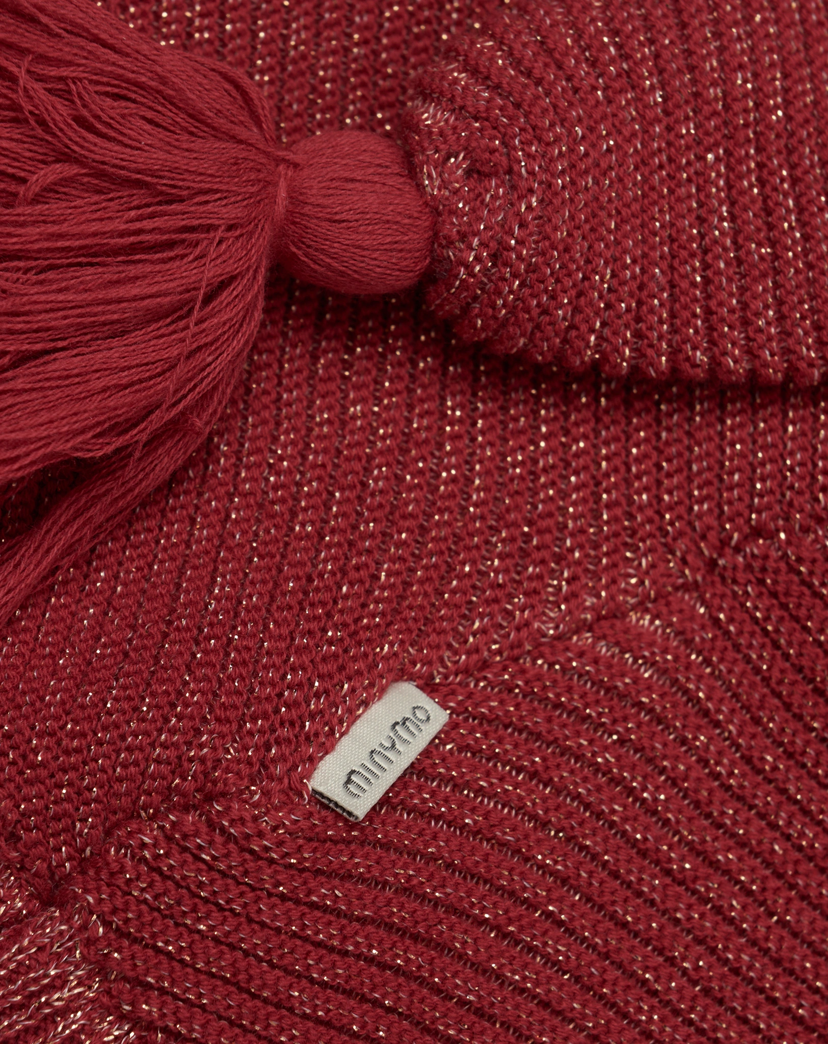 Strickmütze PIXIE HAT in rot