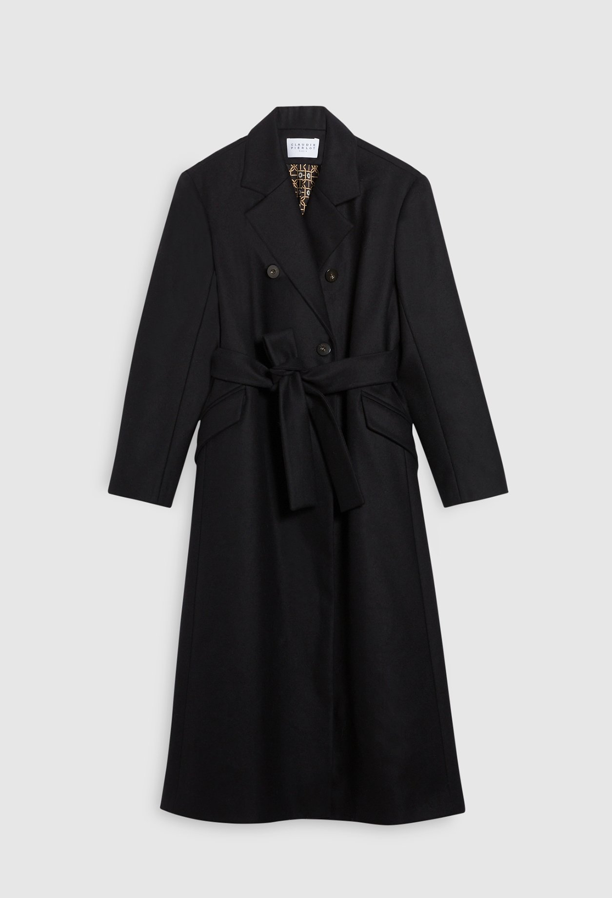 Manteau long croise