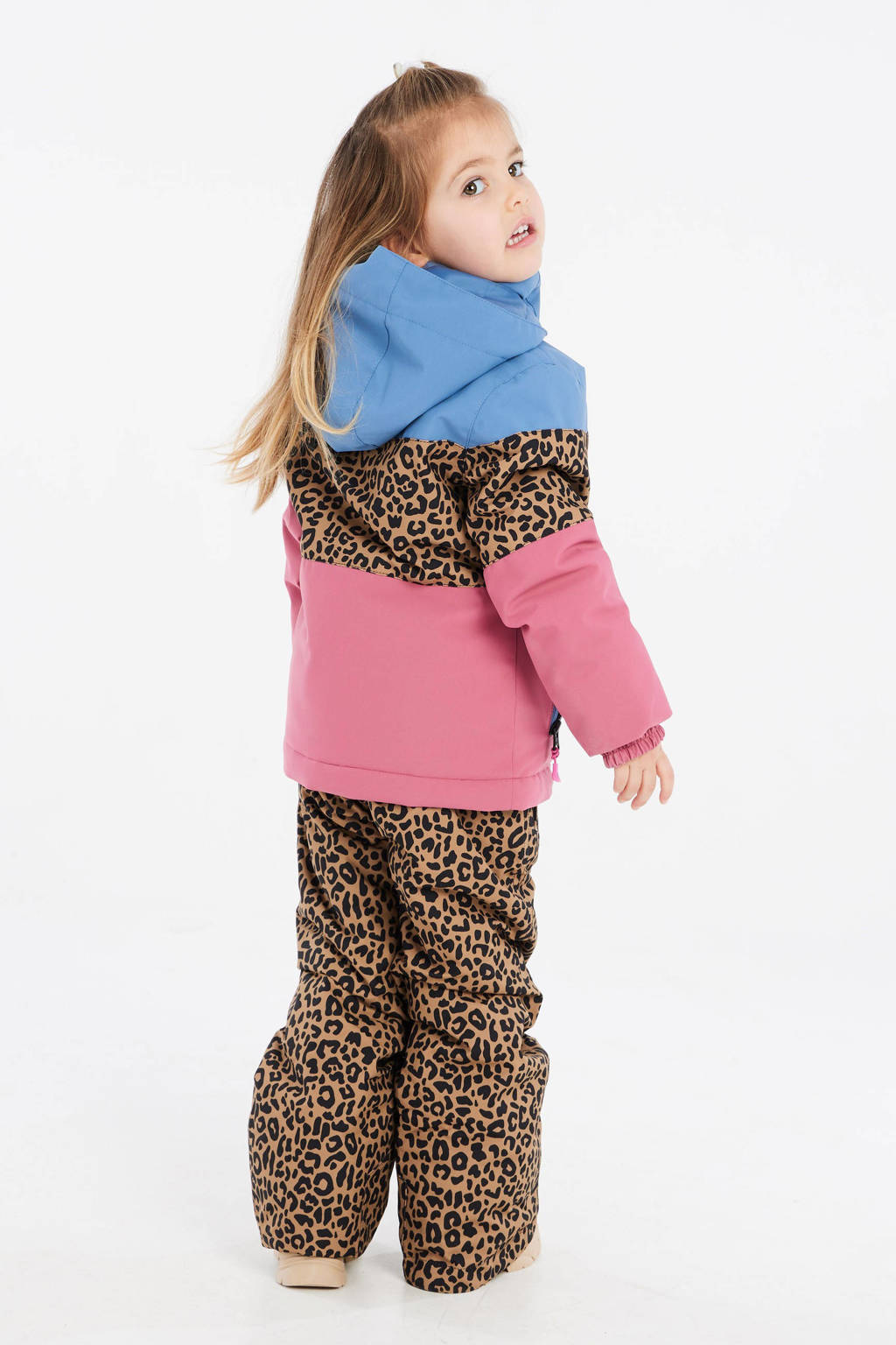 Protest ski-jack Fancy TD blauw/roze/camel