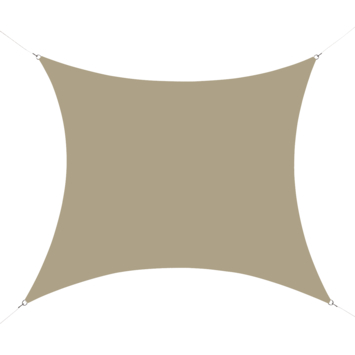 Handson schaduwdoek vierkant beige waterafstotend 3,6 m